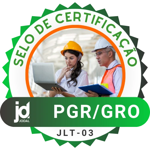 Selo de certificação do PGR/GRO, código JLT-03