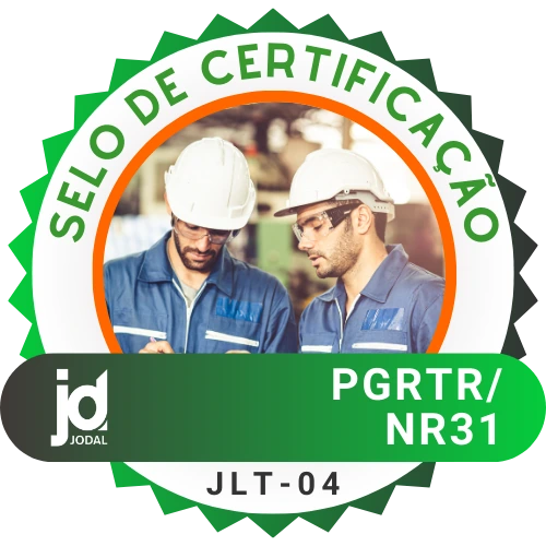 Selo de certificação do PGRTR, código JLT-04