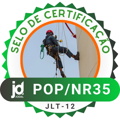 Selo de certificação do POP NR 35, código JLT-12