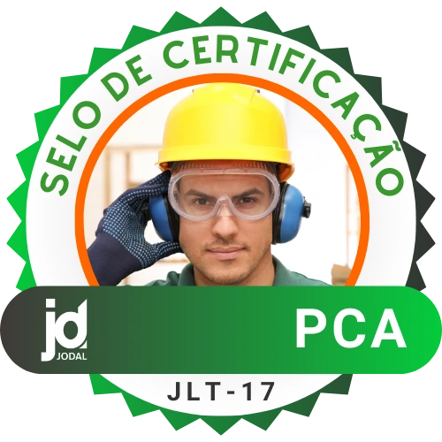 Selo de certificação do PCA, código JLT-17