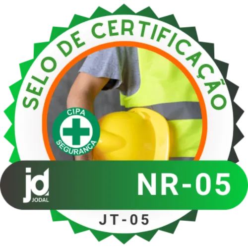 Selo de certificação NR 05, código JT-05