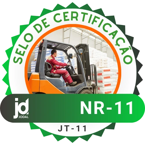 Selo de certificação NR 11, código JT-11