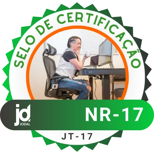 Selo de certificação NR 17, código JT-17